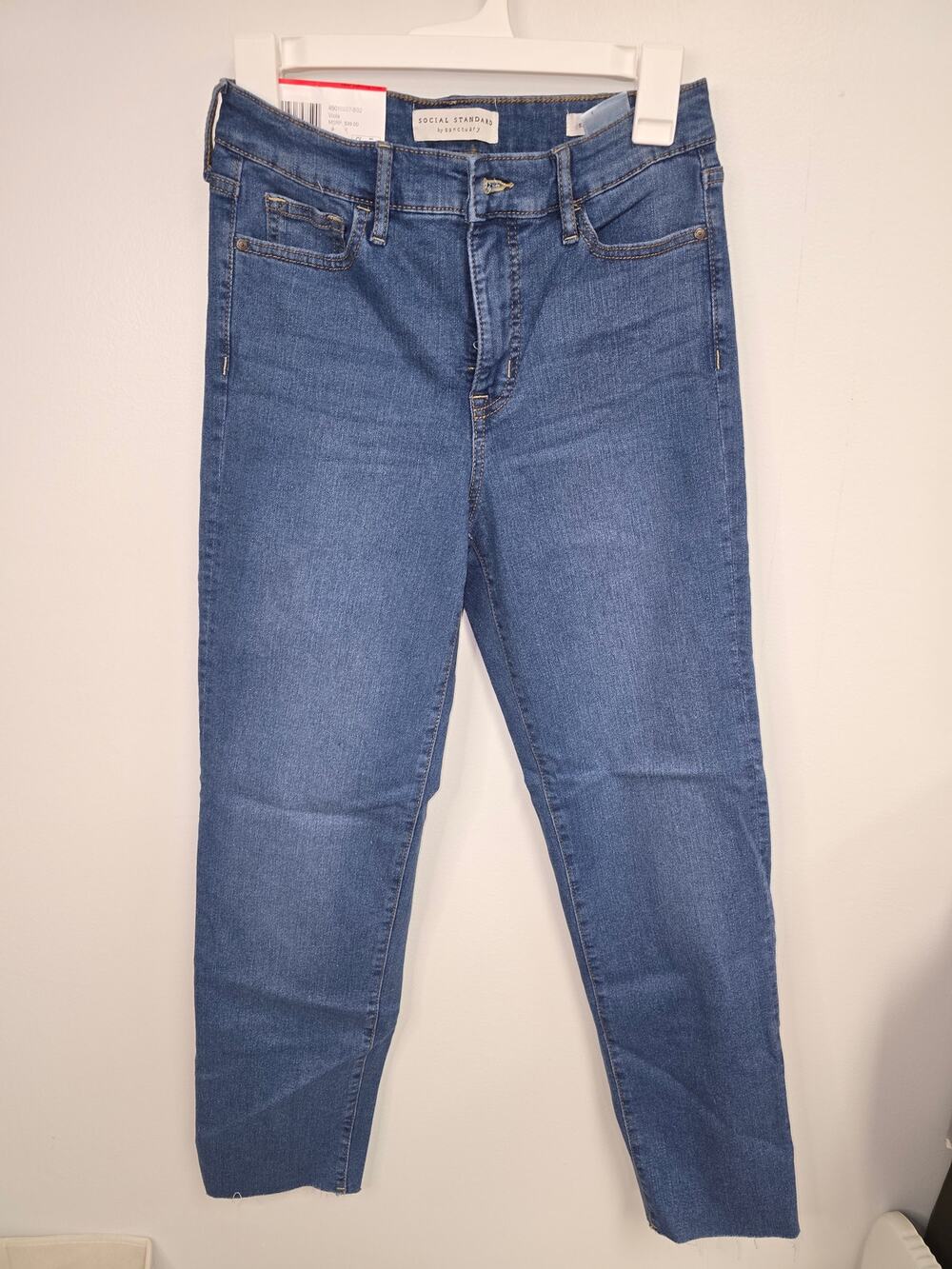 Social Standard by Sanctuary Women's High Rise Slim Straight Stretch Jeans sz 2